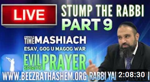 STUMP THE RABBI PART 9 Animals, TIME, MaShiach, Esav, Gog U maGog War, Evil Spirits, Prayer