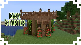 How To Build A Jungle Survival Starter House | Minecraft 1.20