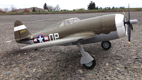 E-flite UMX P-47 Thunderbolt WWII Warbird RC Plane Scale Flight