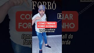 Como Treinar forró sozinho! Como fazer o Cachê Call do forró usando uma corda. #shorts #forró ￼￼