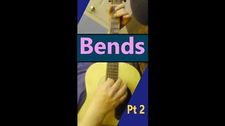 How To Bend On Acoustic Guitar Part 2 By Gene Petty #Shorts