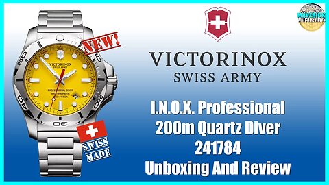 Yellow Stunner! | Victorinox I.N.O.X. Professional 200m Quartz Diver 241784 Unbox & Review
