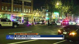 Car hits pedestrian on Water St.