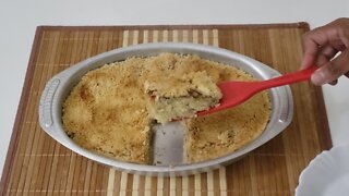 Bolo CUCA de BANANA simples e delicioso