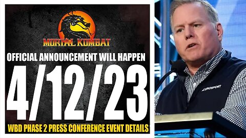 Mortal Kombat 12 Exclusive: APRIL 12TH OFFICIAL REVEAL DATE BY WBD IN PHASE 2 VIDEO! (CHAPTER 2)