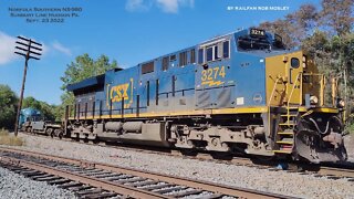 Special Delivery Norfolk Southern NS-980 DODX Train & NS-11Z Hudson Pa. SEE DESCRIPTION #railfanrob