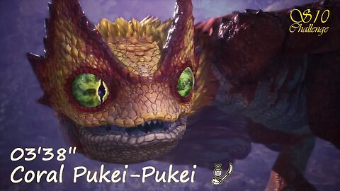 Coral Pukei-Pukei (03'38'') | Insect Glaive | Monster Hunter World: Iceborne | "Sub 10 Challenge"