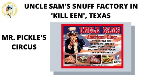 UNCLE SAM'S SNUFF FACTORY IN 'KILL EEN', TEXAS & WHY MANY SOLDIERS KEEP DYING? WHAT DONALD T?