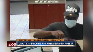 Hillsborough County Sheriff searching for bank robbery suspect