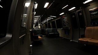 Night Short BART Train Ride [Bay Area Rapid transit]