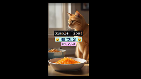 Help Your Cat Lose Weight with These Simple Tips! 🐱⚖️ #cat #cathealth #petcare