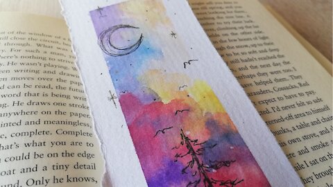 Paint With Me - Watercolor Bookmark // Episode 58