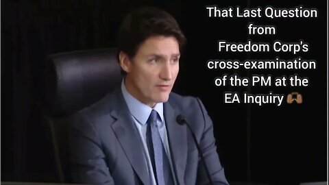 A Few Good Men Moment with Trudeau at EA Inquiry