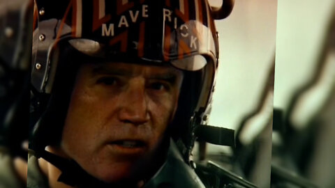 Joe Biden AS Lt. Pete "Maverick" Mitchell (Top Gun) 😆😆