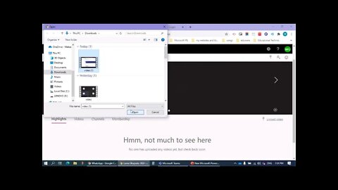 MS Teams- How to stream a video