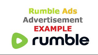 How To Create Rumble Ads in 4 Minutes Display Advertisement