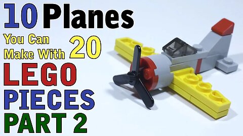 10 Planes you can make with 20 Lego pieces Part 2