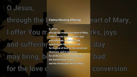 Fatima Morning Offering #shorts