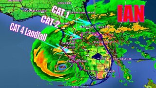 Major Hurricane Ian Cat 4 Landfall, Life-Threatening Storm Surge & Flooding!