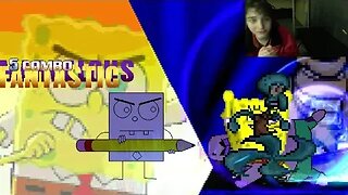 SpongeBob SquarePants Characters (SpongeBob, Squidward, and DoodleBob) VS Bowser In An Epic Battle