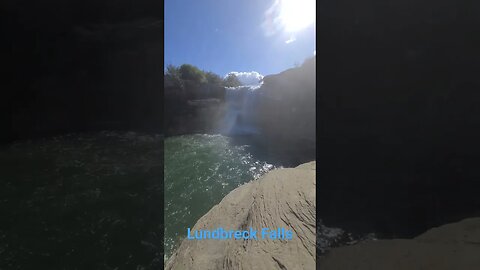 Beautiful Lundbreck Falls in Southern Alberta Canada! Stunning Nature, BurnEye explores #shorts