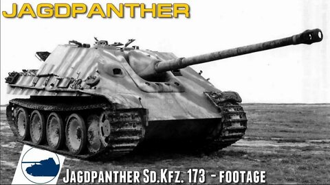 Rare Jagdpanther Sd.Kfz. 173 - Footage.