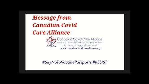 Message from the Canadian Covid Care Alliance