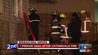 Investigation underway after fire in Catonsville