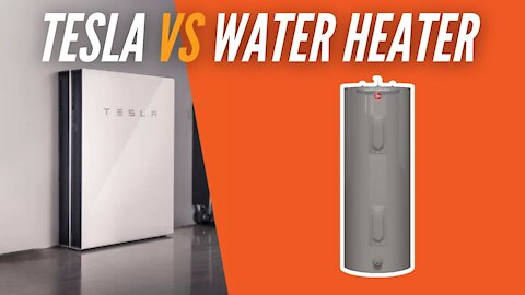 Tesla Powerwall Vs Electric Water Heater | Hot Water on Battery Backup