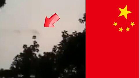 Dragon-like creature floating on top of mountain! China [Conspiracy]