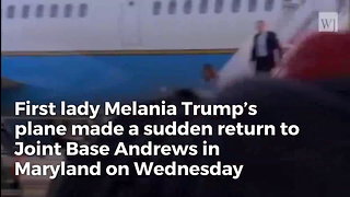 Smoke Fills Cabin on Melania Trump’s Flight, Plane Forced To Turn Back