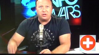 Alex Jones uses Swiss Nazi Cross & Templars Rotary Freemason Logo