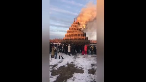 Tower of Babel burned to the ground