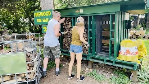 Roadside Firewood Stand - Bundles or Loose Stack?