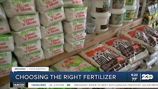 Growing Your Garden: Choosing the right fertilizer