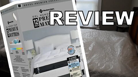 members mark memory foam mattress in a box from Sam's Club review and unboxing