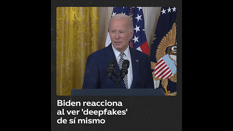 Biden reacciona al ver ‘deepfakes’ de sí mismo: “¿Cuándo diablos dije eso?”