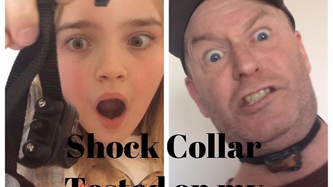 Dad tests out shock collar, goes horribly wrong