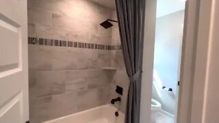 Bedroom Home with Mirrored Backsplash : New Home Tour 2022 : Model Home Tour