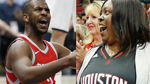 James Harden's Mom Causes Chris Paul to Turn the Ball Over
