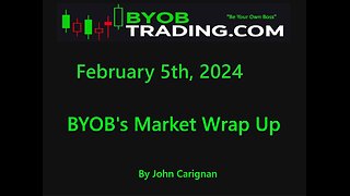 February 5th, 2024 BYOB Market Wrap Up. For educational purposes only.