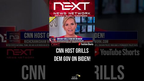 CNN Host Grills Dem Gov On Biden! #shorts