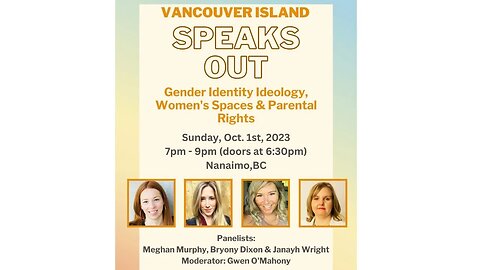 Vancouver Island Speaks Out! Gender identity ideology, women's spaces, and parental rights