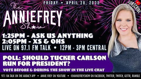 FRIDAY: Ryan Wiggins self tans for 5,500 subscribers & more! • Annie Frey Show 4/28/23