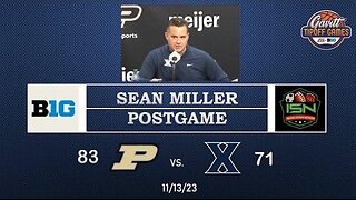 Xaiver's Sean Miller Post-Game Press Conference After Loss To Purdue in Final Year of Gavitt Games