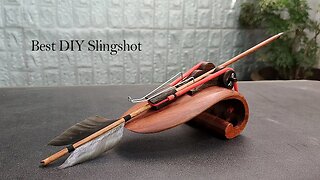 Best DIY slingshot | extremely dangerous with the precise and powerful ''VENLO'' | DIY wooden