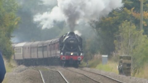 The Sherwood Forester and The Hadrian a L MS Jubilee 45690 'Leander' ' going through Settle