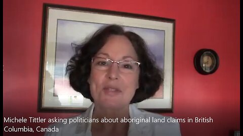 Michele Tittler asking politicians about aboriginal land claims in British Columbia, Canada