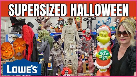 LOWE'S HALLOWEEN | PLUS I FOUND CHRISTMAS ITEM | Store Walk Thru | #halloween #loweshalloween