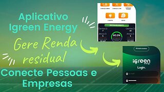 Igreen Energy Renda através do Celular saiba mais